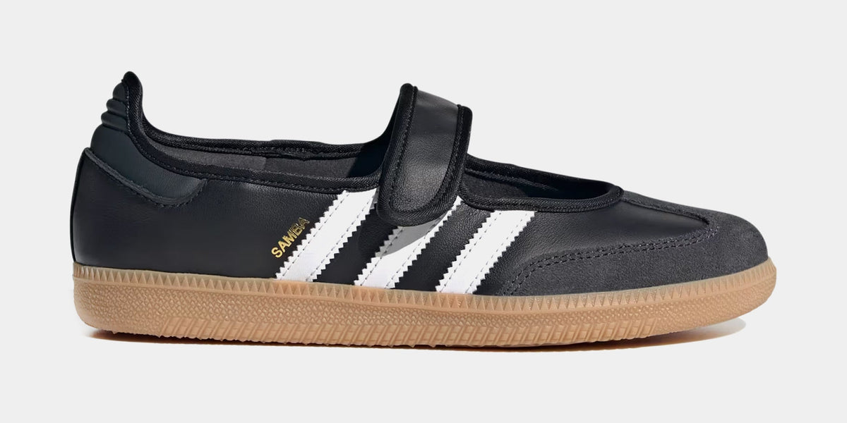 Samba Jane Womens Lifestyle Shoes (Cloud White/Carbon/Core Black) - sneakers
